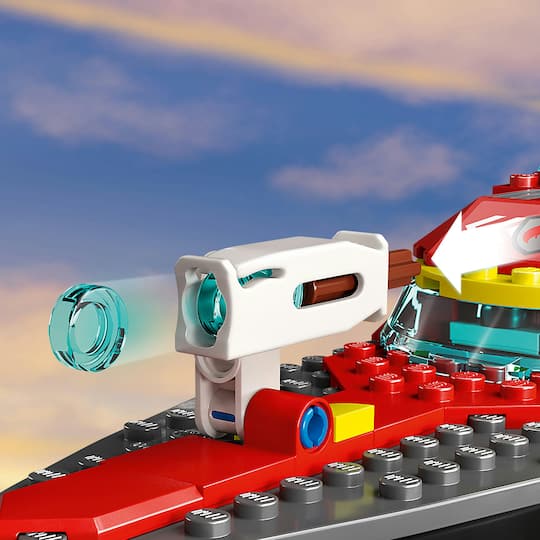 LEGO® City Fire Rescue Boat 60373 Building Toy Set (144 Pieces)